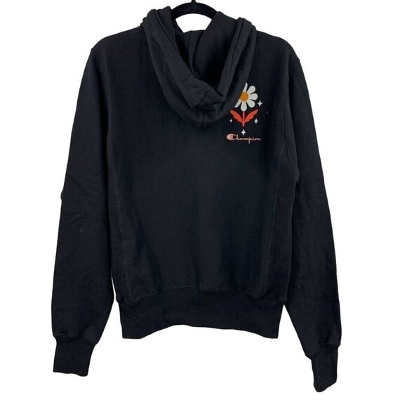 Champion X Steffi Lynn Hoodie Reverse Weave Small Black Resolve To Evolve NEW - Picture 16 of 16